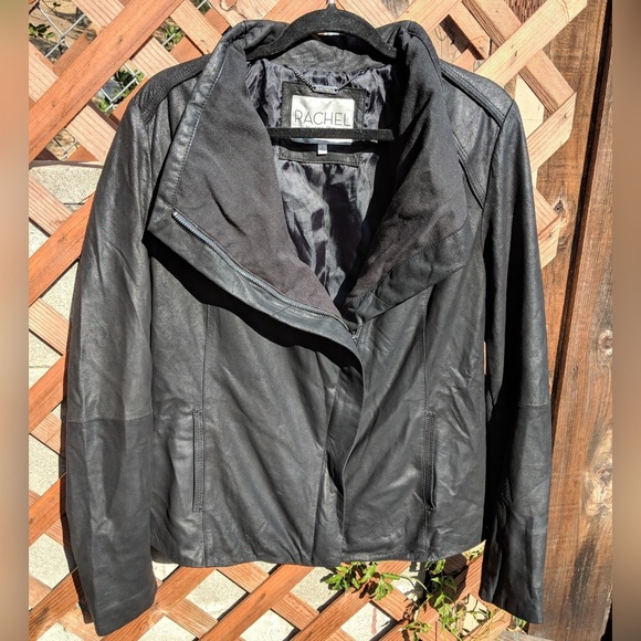 Rachel Roy Lambskin Leather Jacket - Picture 3 of 8